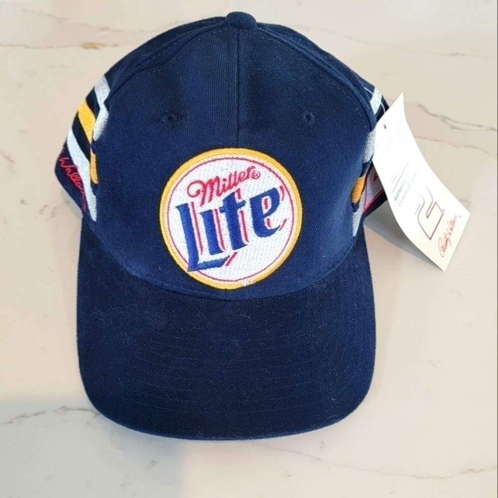 Nascar Miller Light Ford Racing Rusty Wallace #2 Adjustable Baseball Cap Hat NWT